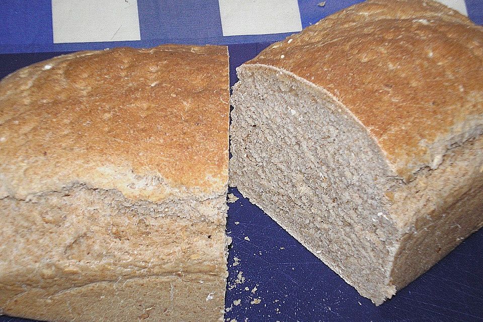 Haferflockenbrot mit Sauerteig