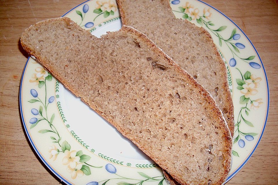 Haferflockenbrot mit Sauerteig