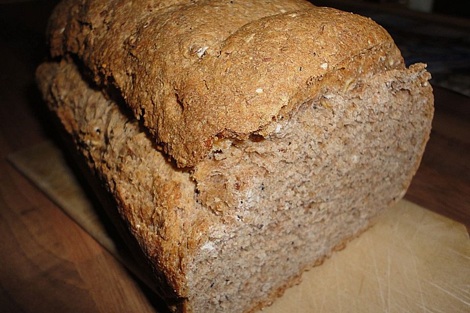 Haferflockenbrot mit Sauerteig