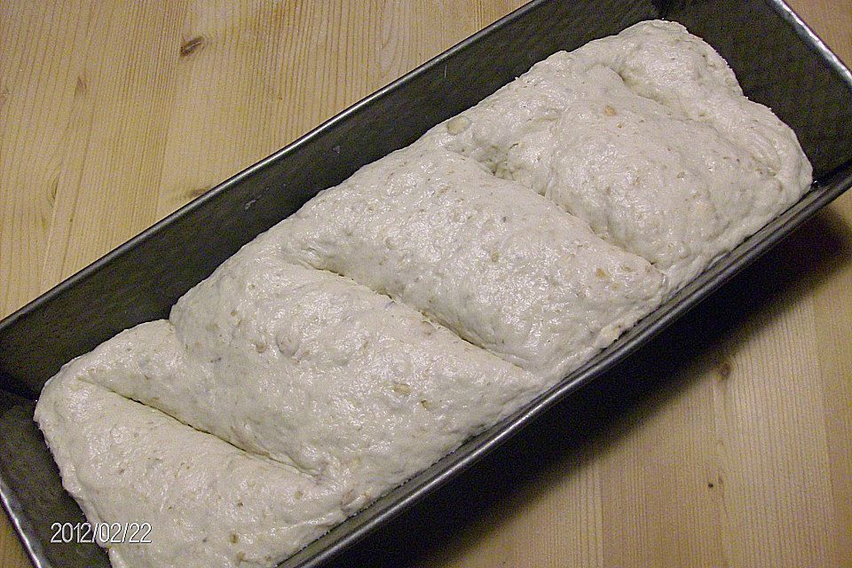 Haferflockenbrot mit Sauerteig