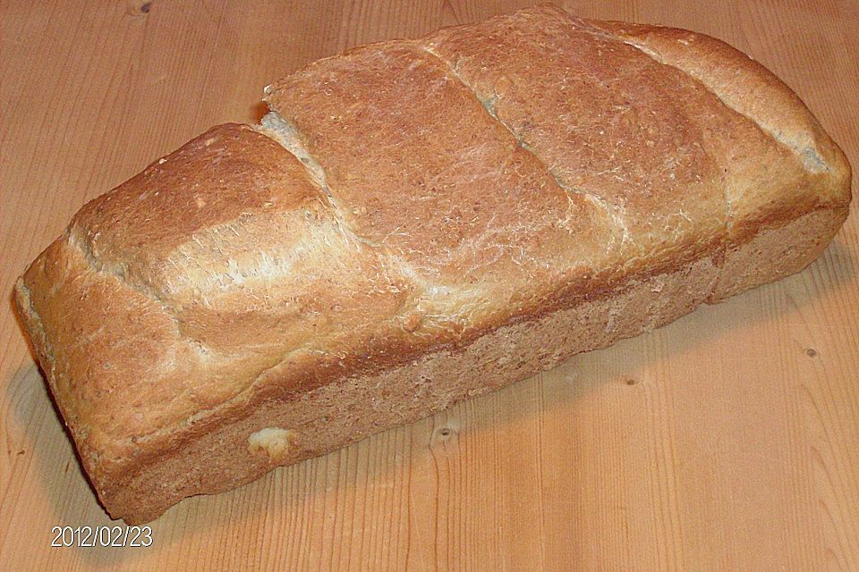 Haferflockenbrot mit Sauerteig