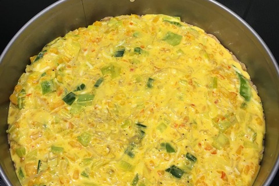 Kürbis-Lauch-Quiche