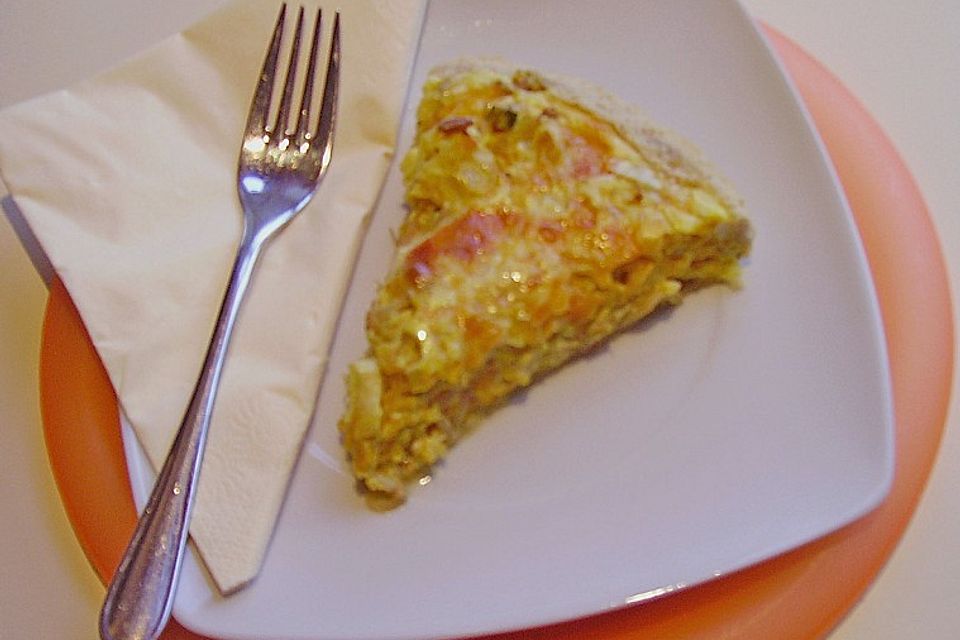 Kürbis-Lauch-Quiche