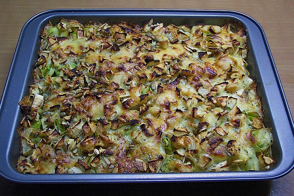 Kartoffelgratin mit Apfelkruste