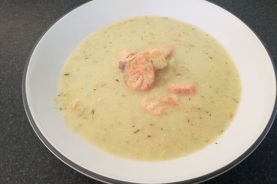 Gurken - Lachs - Suppe