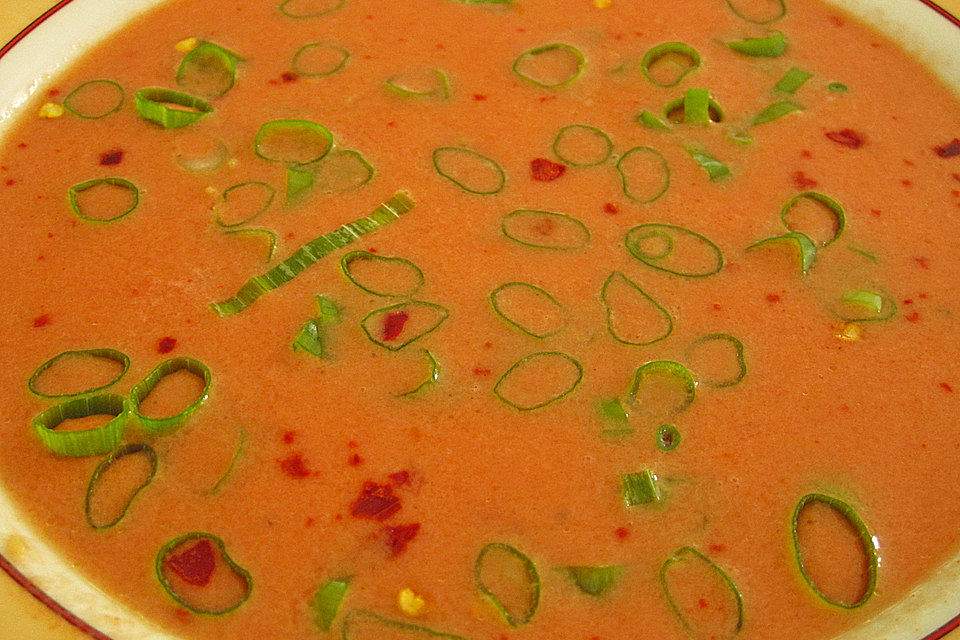 Tomaten - Kokosmilch - Suppe