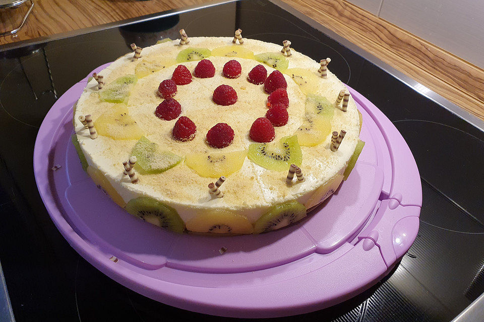 Frischkäse - Kiwi - Torte