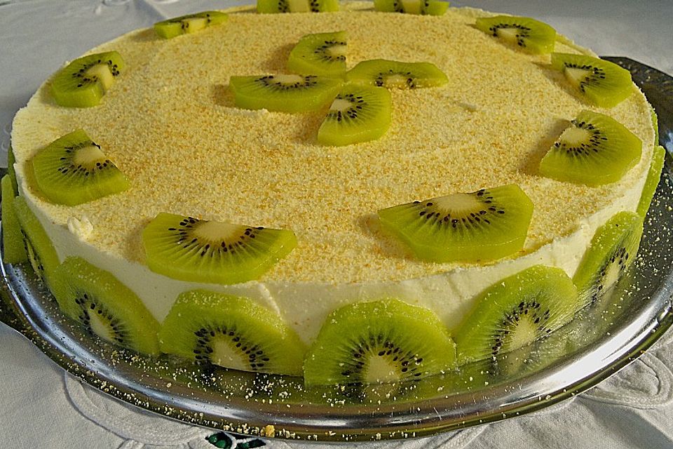 Frischkäse - Kiwi - Torte