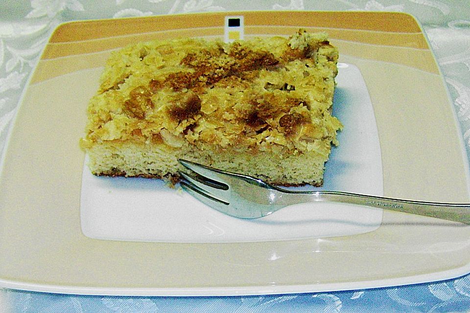 Blechkuchen mit Mandelblättchen