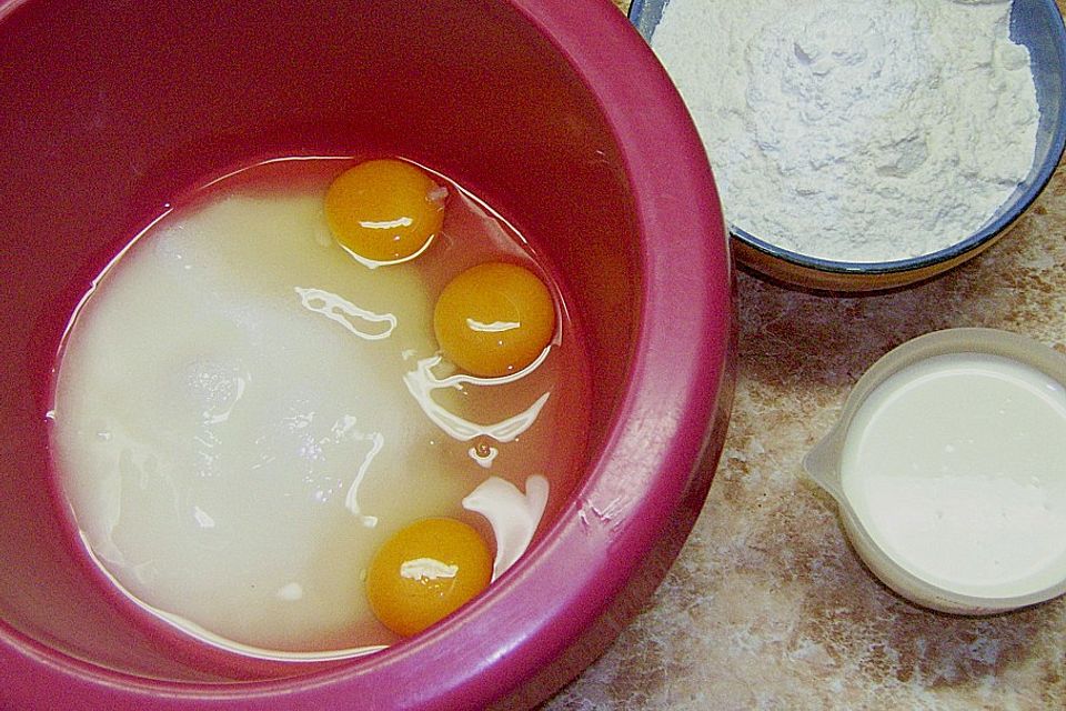 Blechkuchen mit Mandelblättchen