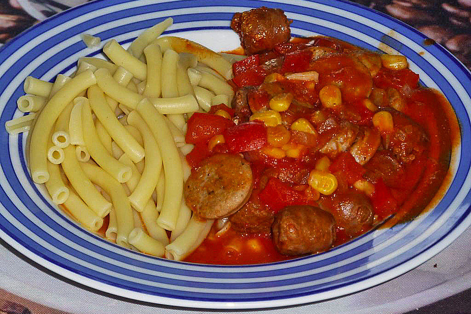 Bratwurstgulasch