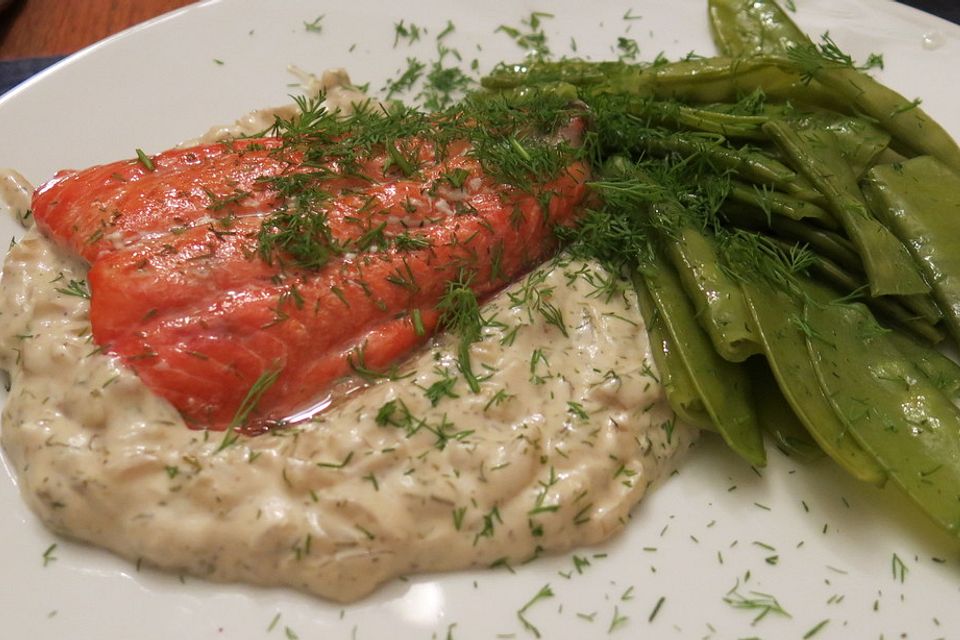 Lachs mit Sahnemeerrettich