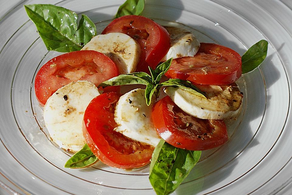 Tomaten mit Mozzarella