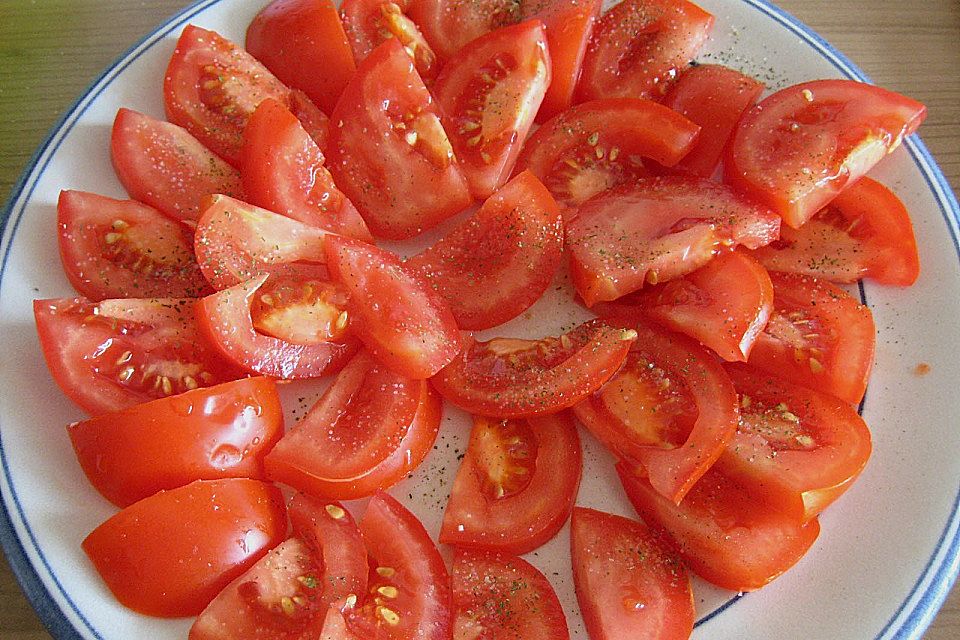 Tomaten mit Mozzarella