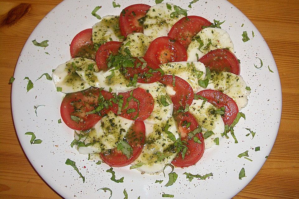 Tomaten mit Mozzarella