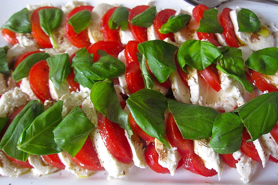 Tomaten mit Mozzarella