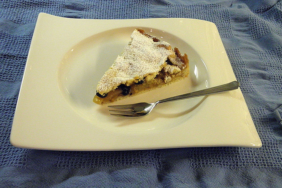 Gedeckter Apfelkuchen