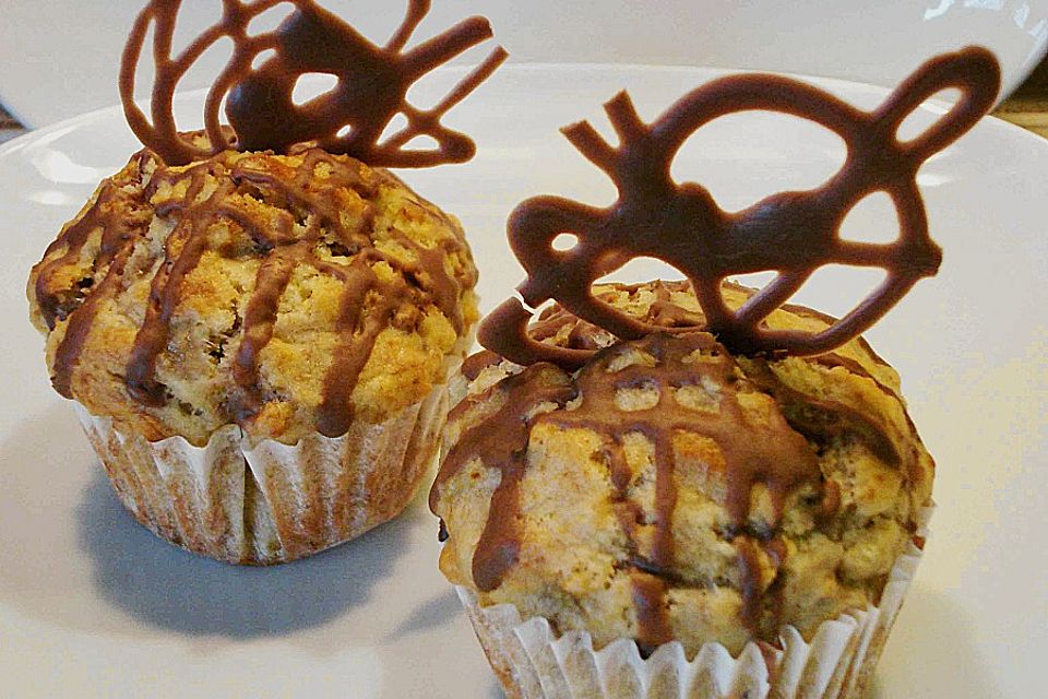 Bananen - Walnuss - Muffins