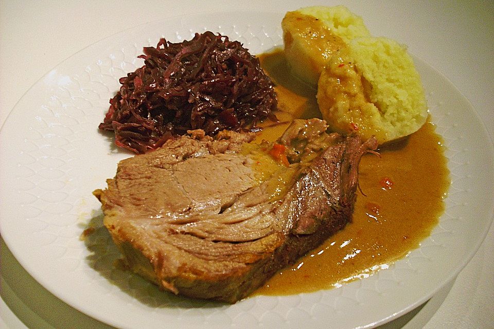 Geschmorter Schweinsbraten