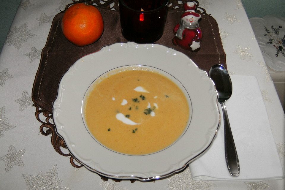 Karotten - Orangencremesuppe