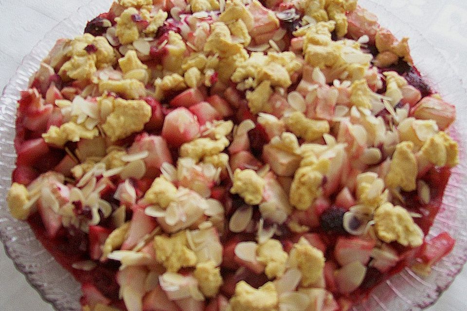 Apfel - Tarte mit Himbeeren