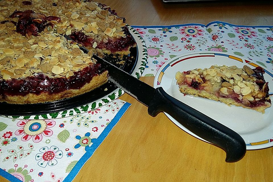 Apfel - Tarte mit Himbeeren