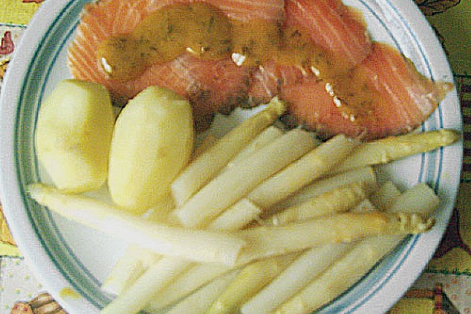 Spargel weiß und grün