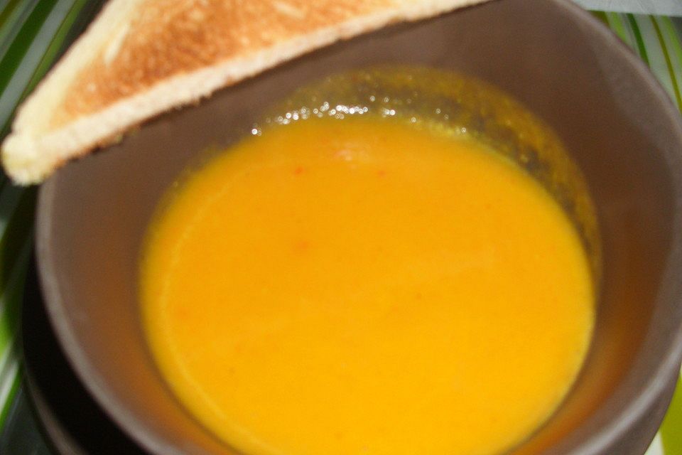 Karotten - Mango - Kokossuppe