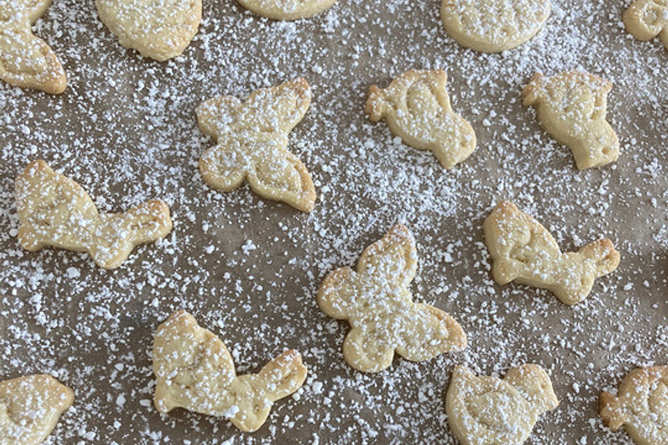 Butterkekse oder Butterplätzchen