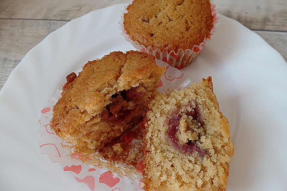 Erdnussbutter - Marmelade - Muffins