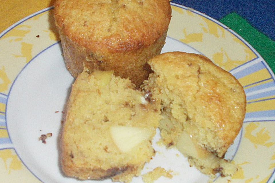 Vanillemuffins mit Apfelkern