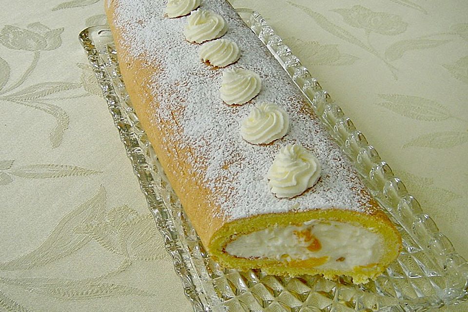 Quark - Pfirsich - Roulade