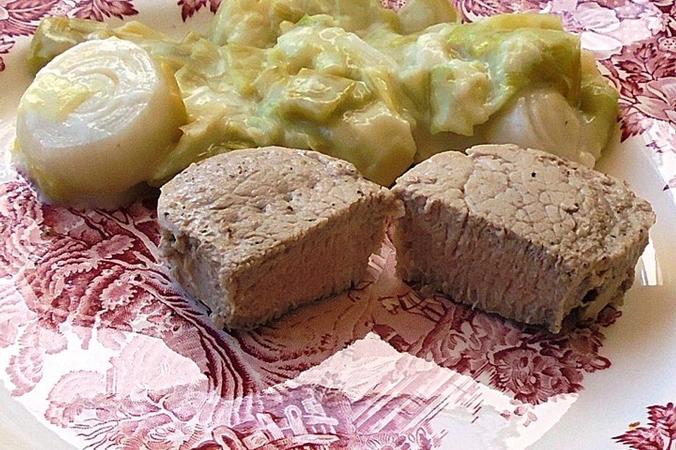 Bratkartoffelauflauf mit Medaillons