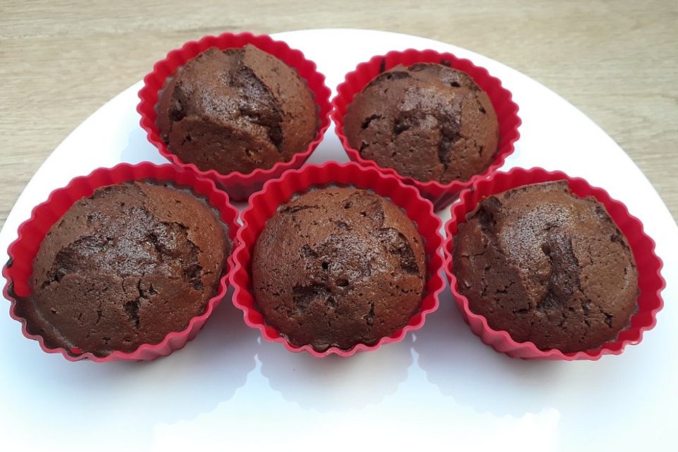 Schoko in Schoko Muffins