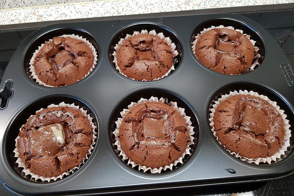 Schoko in Schoko Muffins