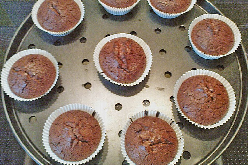 Schoko in Schoko Muffins