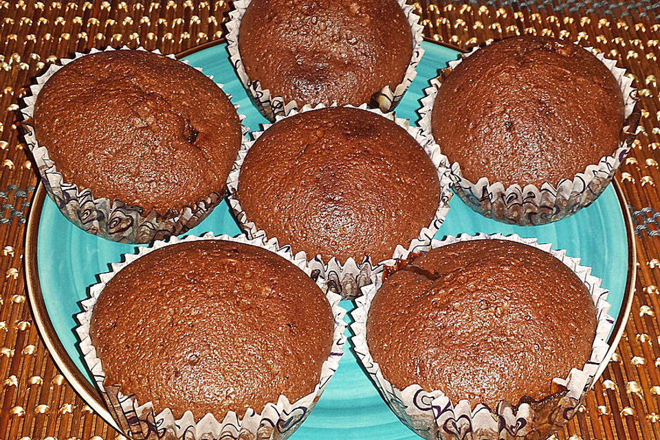 Schoko in Schoko Muffins