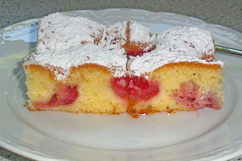 Rhabarber - Erdbeer - Kuchen