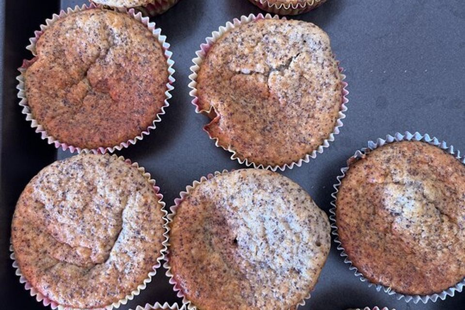 Orangen - Mohn - Muffins