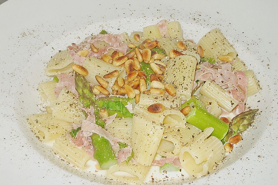 Paccheri con asparago verde