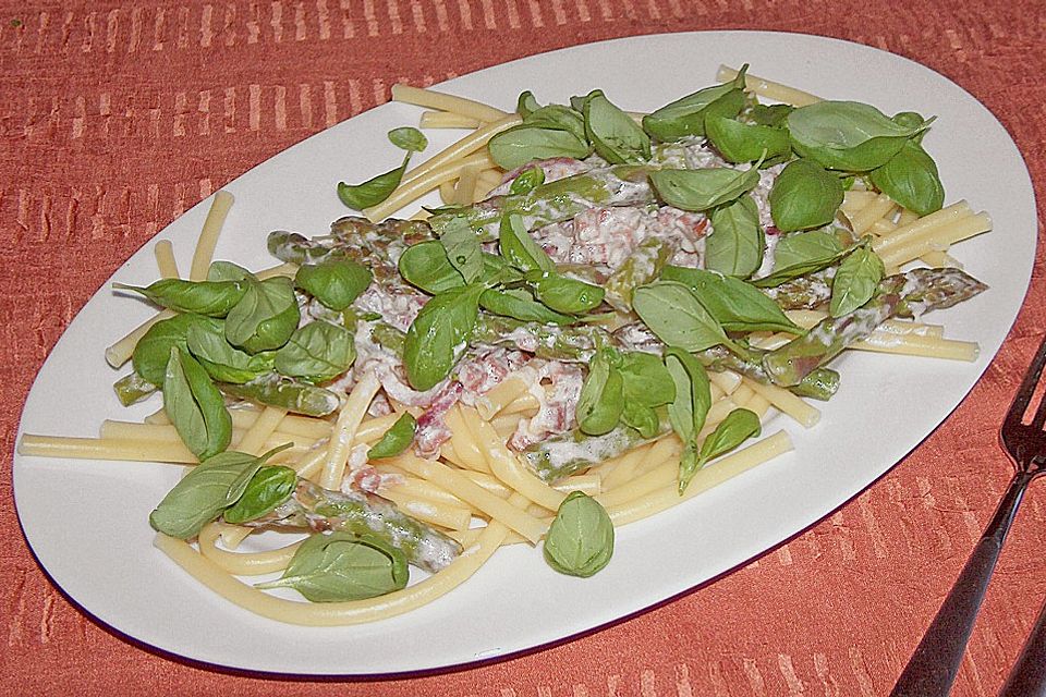 Paccheri con asparago verde