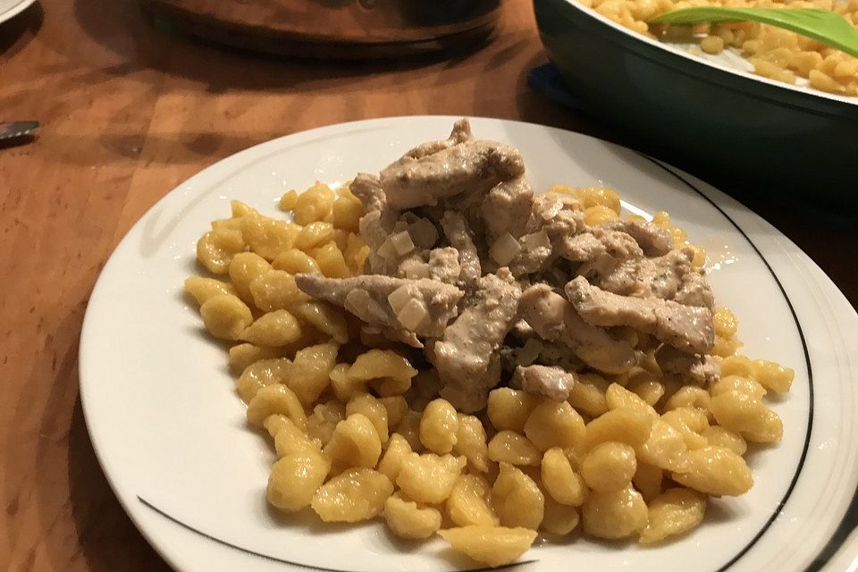 Sahne - Gyros mit Spätzle