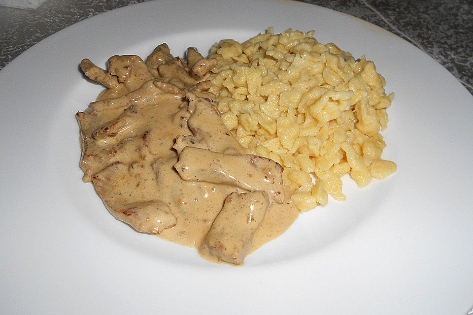 Sahne - Gyros mit Spätzle