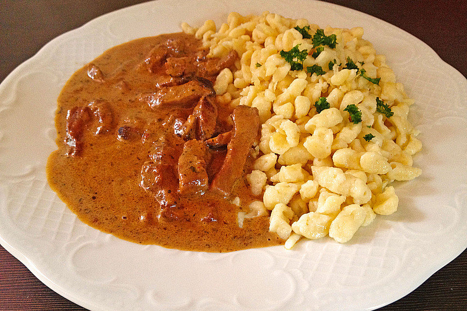 Sahne - Gyros mit Spätzle