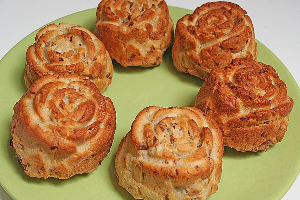 Käse - Röstzwiebel - Muffins