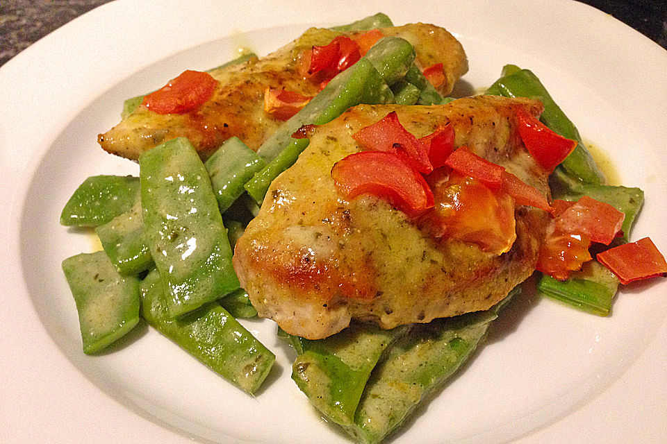 Hähnchenfilet in Pesto - Sahne