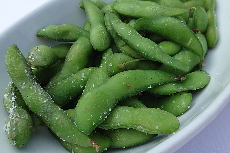 Edamame - grüne Sojabohnen