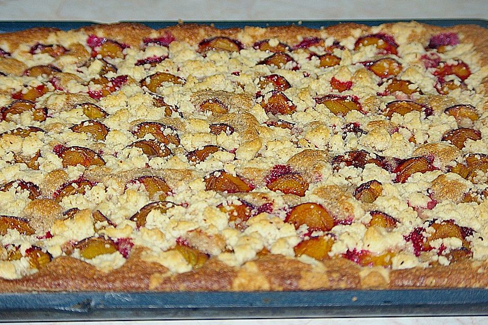 Zwetschgenkuchen mit Streusel