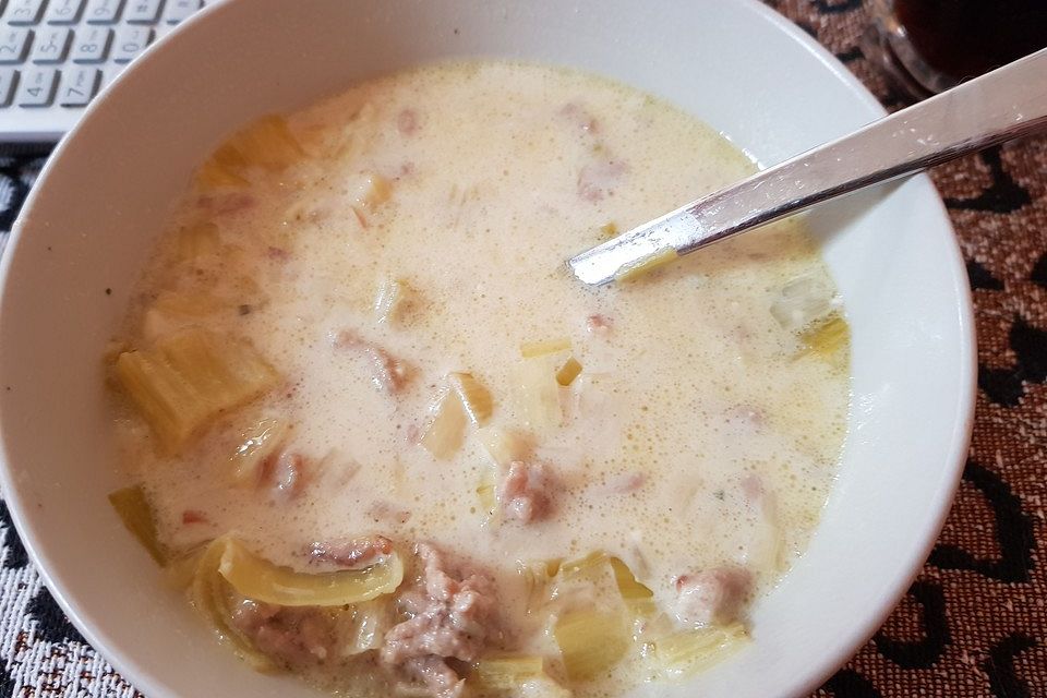 Käse-Lauchsuppe