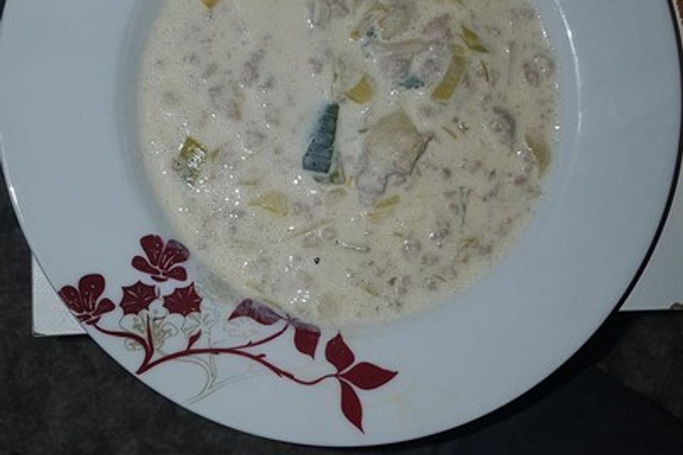 Käse-Lauchsuppe